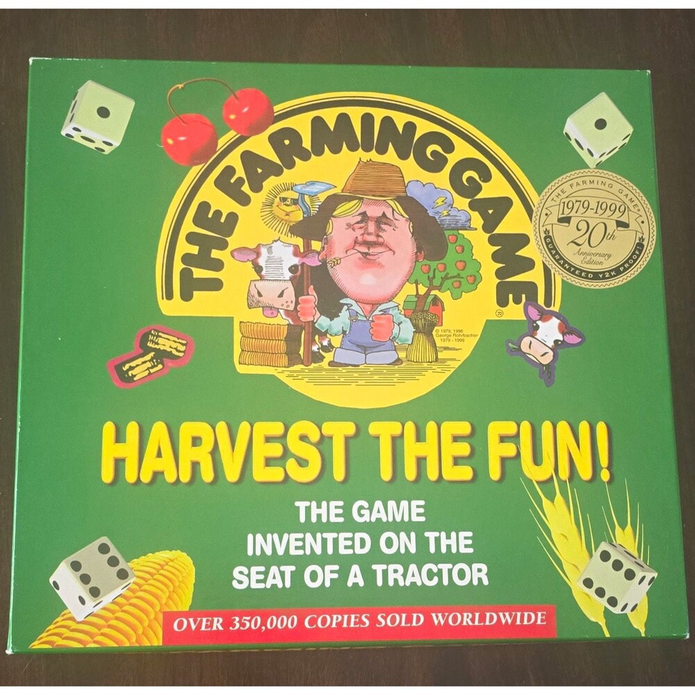 The Farming Game Harvest the Fun 20th Anniversary Edition Complete Board Game